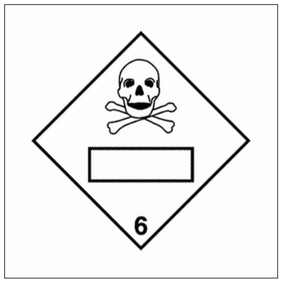 Hazardous Substance Diamond - IMDG Toxic Gas Class 6 (2240)