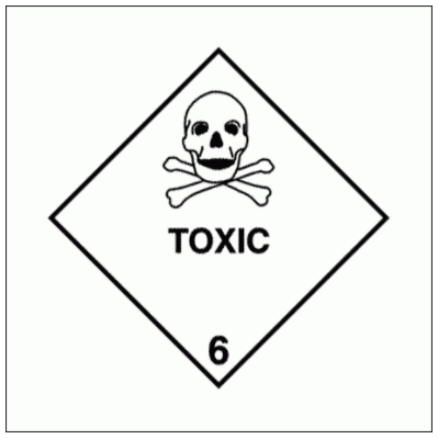 Hazardous Substance Diamond - Toxic Class 6 (2215)