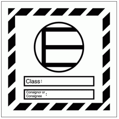 Black Excepted Quantities Mark Hazardous Substance Sign - 2289| The Sign Maker