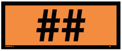 UN Number Hazardous Substance Sign - 2299| The Sign Maker