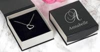 Heart  Necklace - Initialed Box | The Sign Maker Shop
