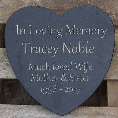 Heart Shaped Granite Memorial
