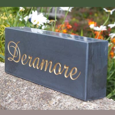 Heavy Slate Signage  & Memorial Stones -  50mm Thick