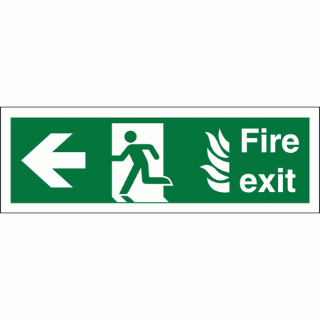 Hospital Fire Exit Sign - 4724 - Arrow Left