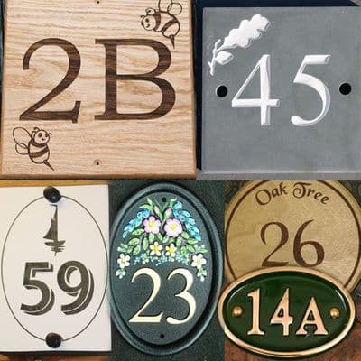House Number Signs & House Numbers