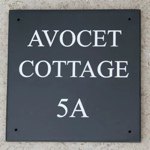 Engraved Stone-Like Corian House Signs | The Sign Maker Shop