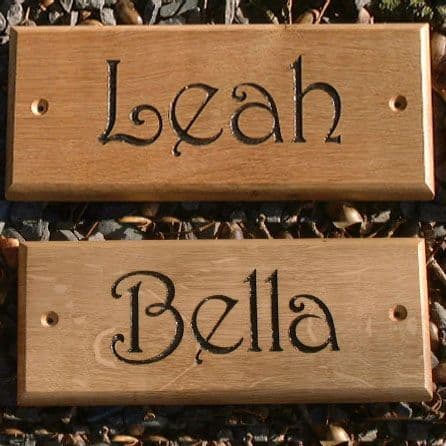 Iroko Horse Name Plate