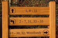 Three-Panel Ladder Signs on Posts | The Sign Maker Shop