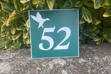 Acrylic House Number Signs | Durable Engraved Door Numbers