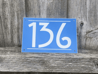 Acrylic House Number Signs | Durable Engraved Door Numbers