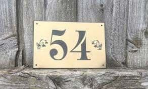 Acrylic House Number Signs | Durable Engraved Door Numbers