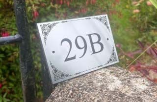 Acrylic House Number Signs | Durable Engraved Door Numbers