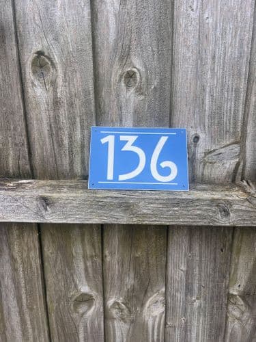 Acrylic House Number Signs | Durable Engraved Door Numbers