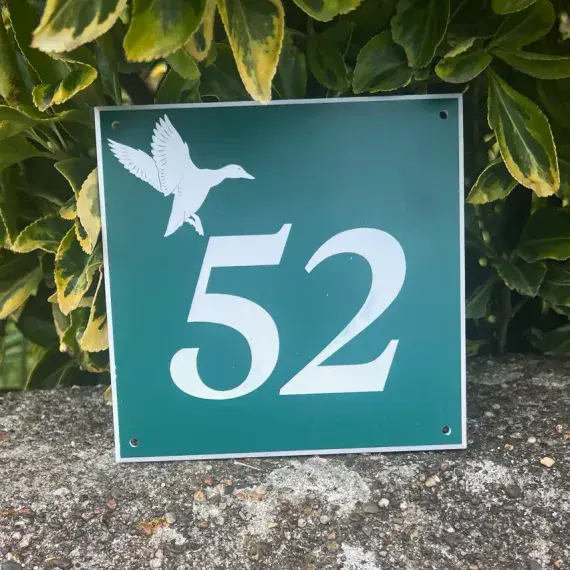 Acrylic House Number Signs | Durable Engraved Door Numbers