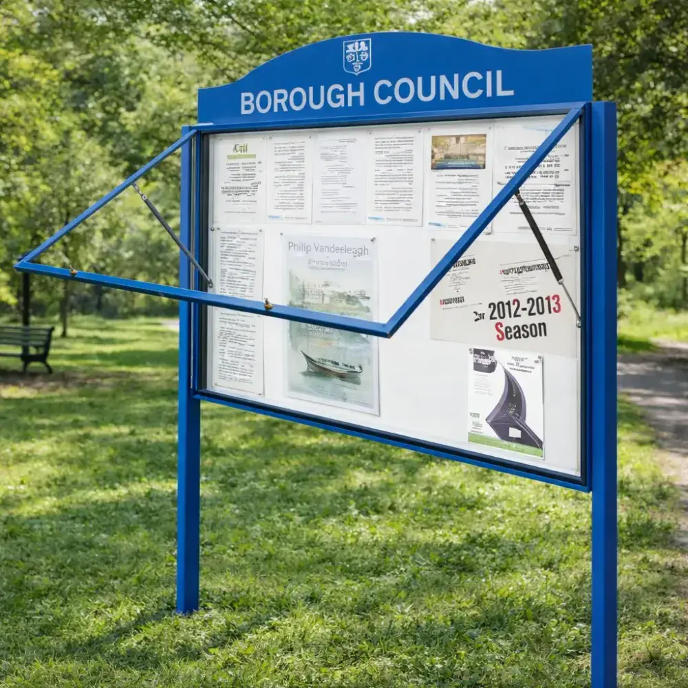 Landscape Notice Board  -  58mm Profile