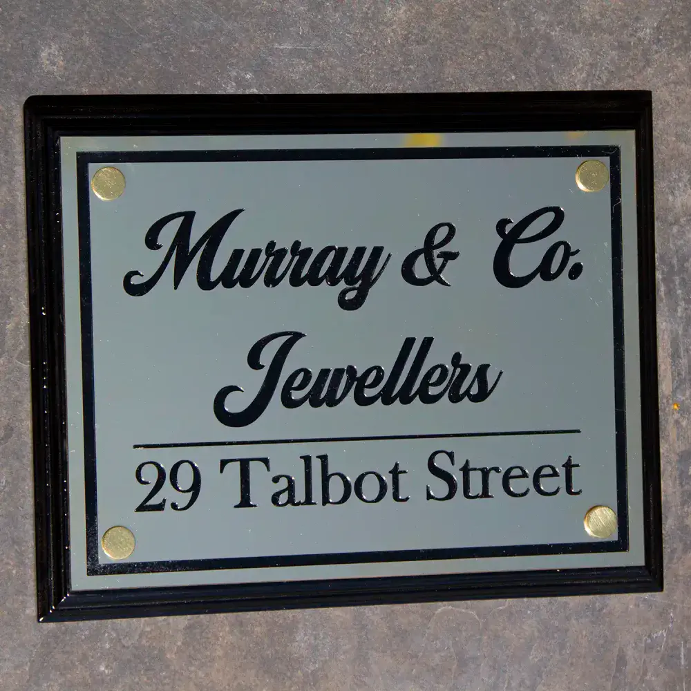 Large 1.5mm Thick Brass Sign