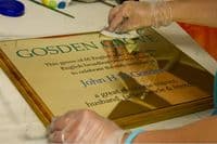Large 2mm Thick Brass Plaque | The Sign Maker Shop