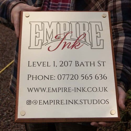 Large 2mm Thick Brass Plaque | The Sign Maker Shop