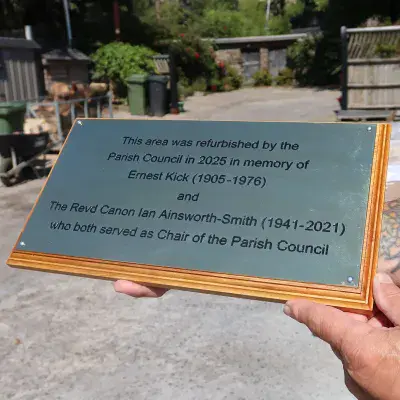 Large 2mm Thick Brass Plaque