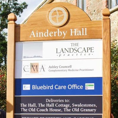 Large  Entrance Signs with Interchangeable Panels