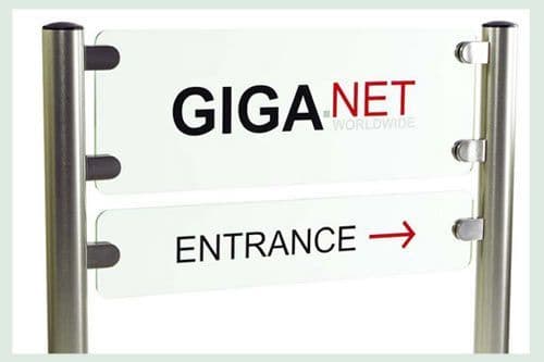 Large Glass Effect Signs - with or without posts