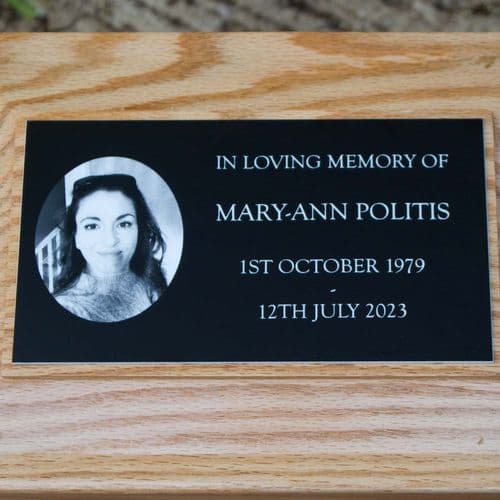 Laser Engraved Acrylic Photo Memorial | The Sign Maker Shop