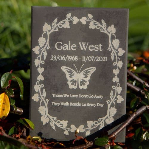 Good Value Laser Etched Slate Memorials | The Sign Maker Shop