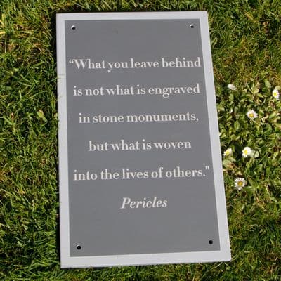 Laser Etched Slate Plaques - 12mm thick
