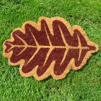 Leaf Shaped Door Mat - Coir