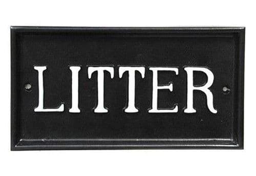 LITTER SIGN