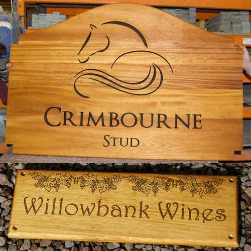 Made to Measure Iroko Wood Signs | The Sign Maker Shop