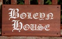 Sapele Wood House Signs | The Sign Maker Shop