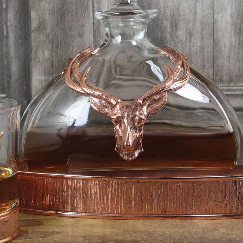 Majestic Stag Copper Decanter