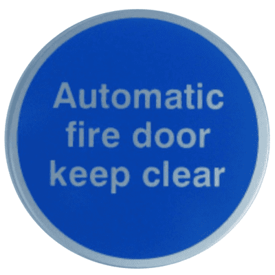Mandatory  Aluminium Fire Sign - ARC - Automatic Fire Door Keep Clear