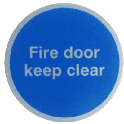 Mandatory  Aluminium Fire Sign - ARC - Fire Door Keep Clear