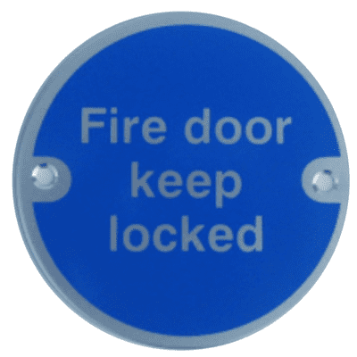 Mandatory  Aluminium Fire Sign - ARC - Fire Door Keep Locked