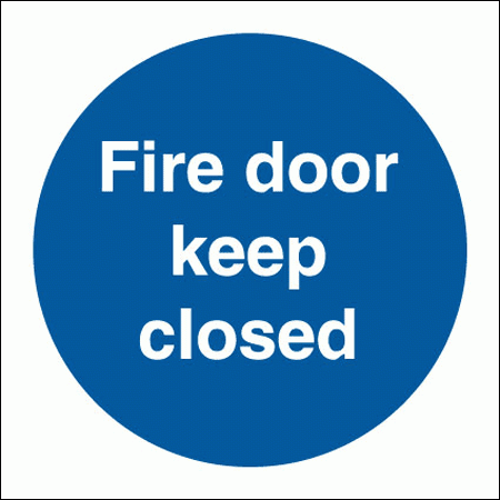 Mandatory Fire Sign - Fire Door Keep Closed (5829)