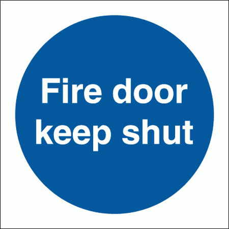 Mandatory Fire Sign - Fire Door Keep Shut (5814)