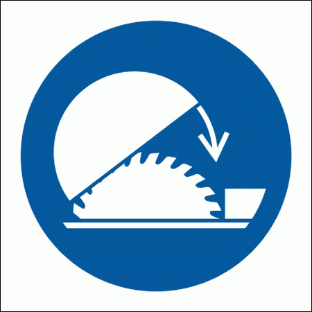 Mandatory Safety Sign - Adjustable Guard Symbol (5856)