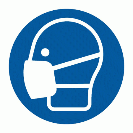 Mandatory Safety Sign - Dust Mask Symbol (5646)