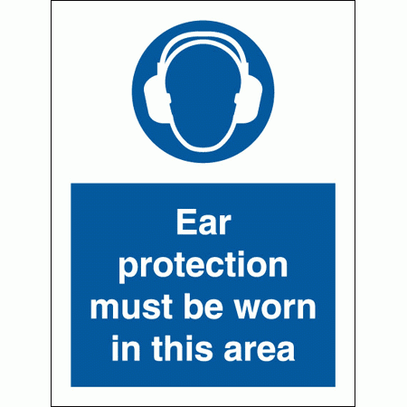 Mandatory Safety Sign - Ear Protection Must Be Worn In This Area (5721)