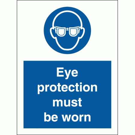 Mandatory Safety Sign - Eye Protection Must Be Worn (5712)