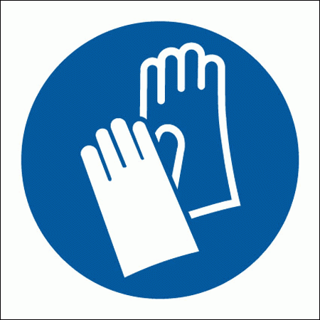 Mandatory Safety Sign - Gloves Symbol (5649)