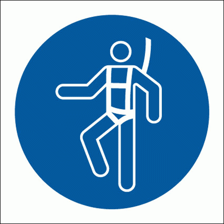 Mandatory Safety Sign - Harness Symbol (5652)