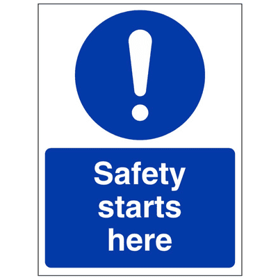 Mandatory Safety Sign - MAC - Safety Starts Here