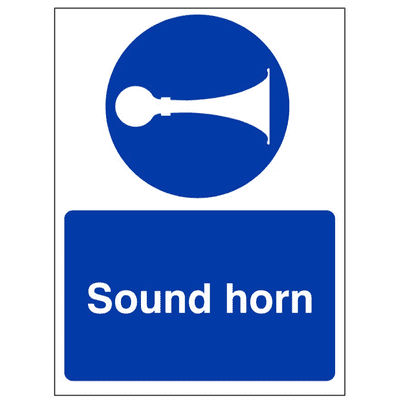 Mandatory Safety Sign - MAG - Sound Horn