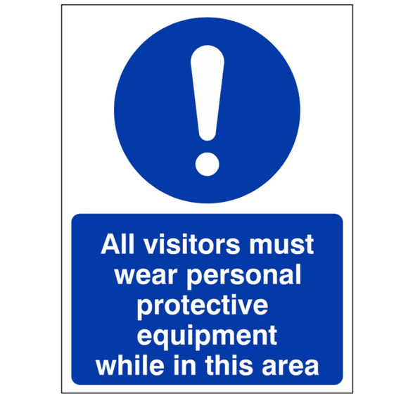 Mandatory Safety Sign - MAP - All Visitors