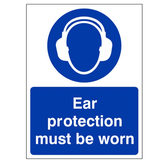 Mandatory Safety Sign - MAP -  Ear Protection Must Be Worn