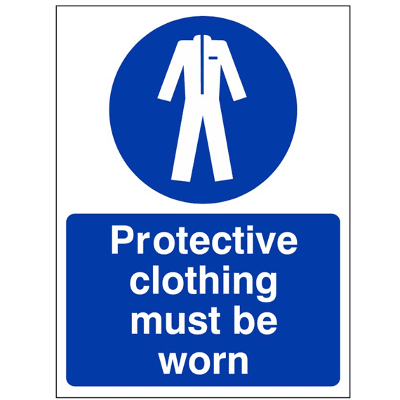 Mandatory Safety Sign - MAP - Protective Clothing Must Be Worn