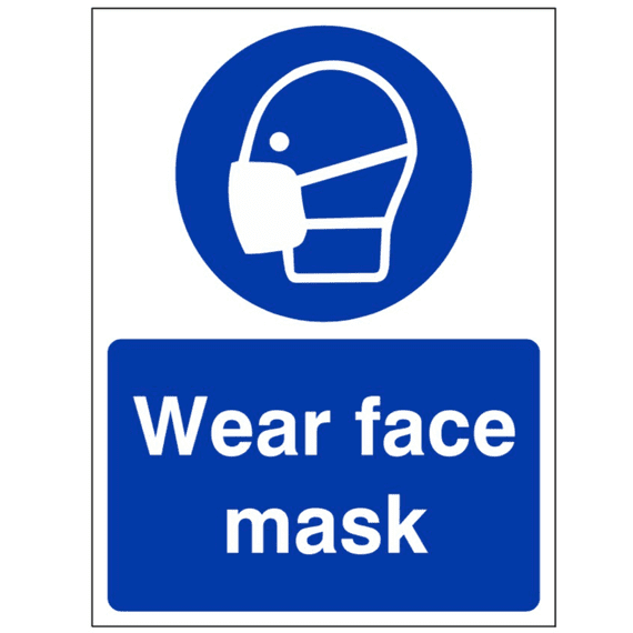 Mandatory Safety Sign - MAP - Wear Face Mask